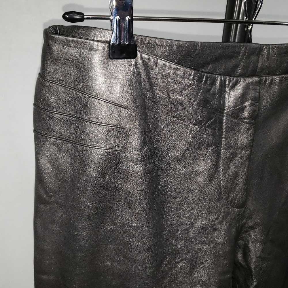 Cache Metallic Leather Pants - image 4